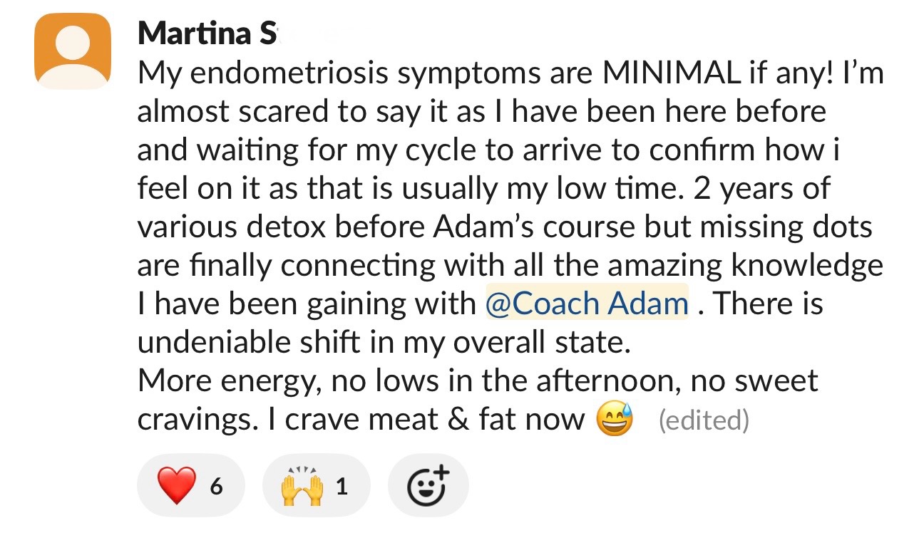 Client testimonial message