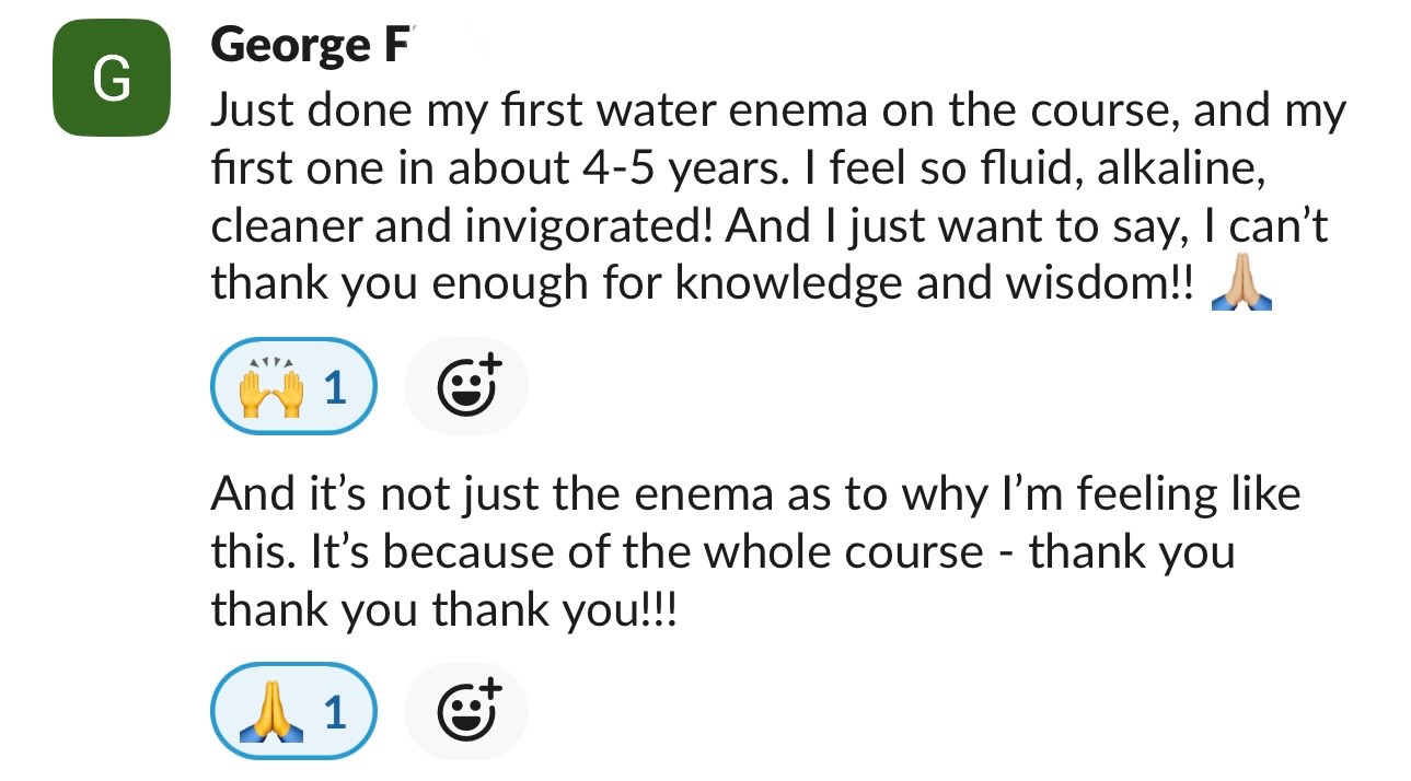 Client testimonial message